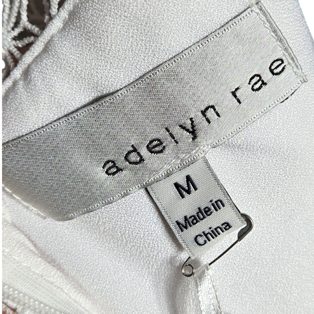NWT Adelyn Rae White Crochet Dress Size Medium - Picture 11 of 13
